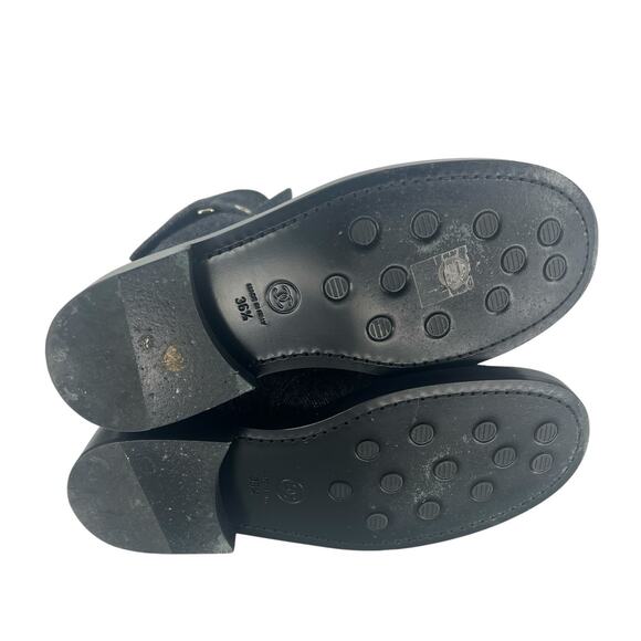 Chanel 2021 Interlocking CC Cap Toe Tweed Logo Combat Boots - Picture 16 of 16